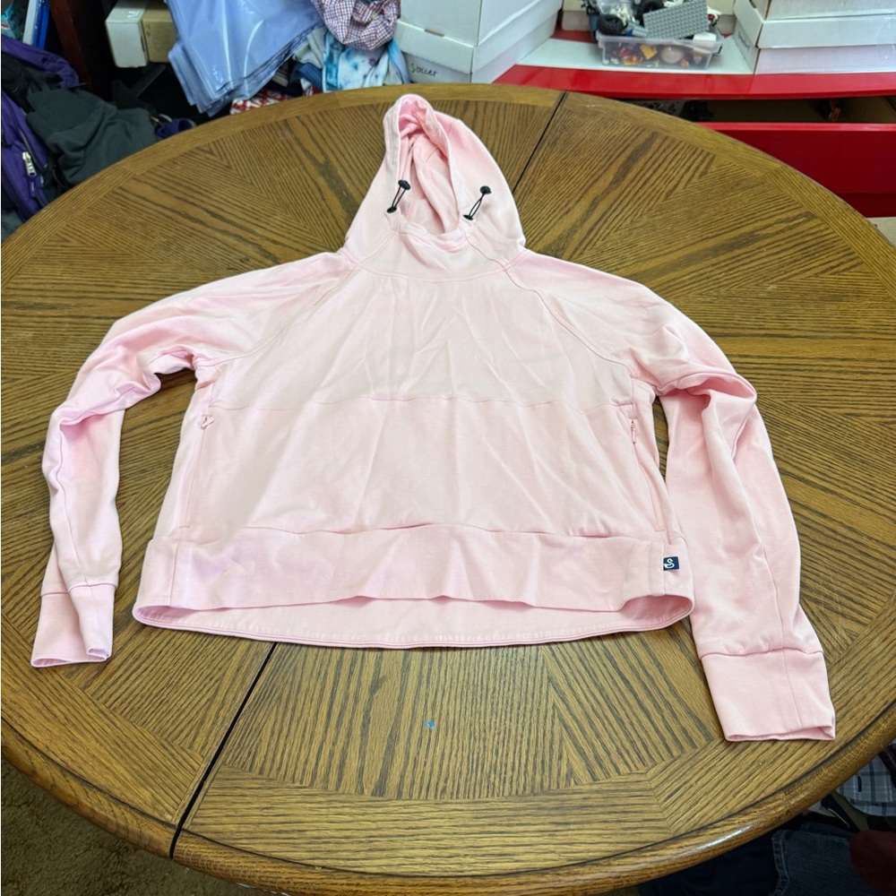 Swannies Golf Light Pink Hooded Sweatshirt - Picture 1 of 5